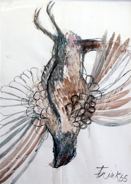 § Dame Elisabeth Frink RA (1930–1993) Dead Pheasant 2, 1965 29.75 x 22in.